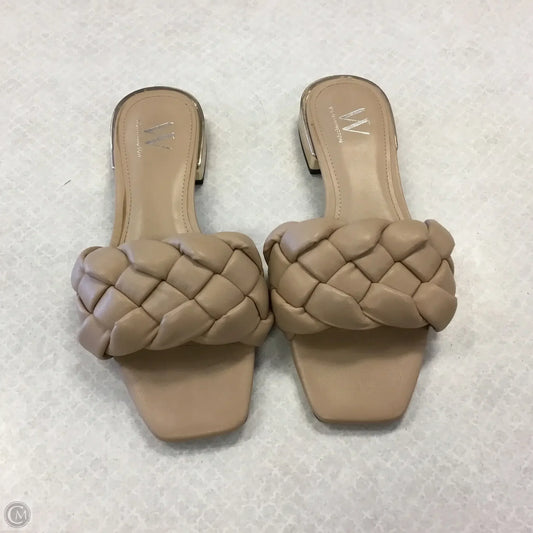 Sandals Flats By Worthington In Tan, Size: 6