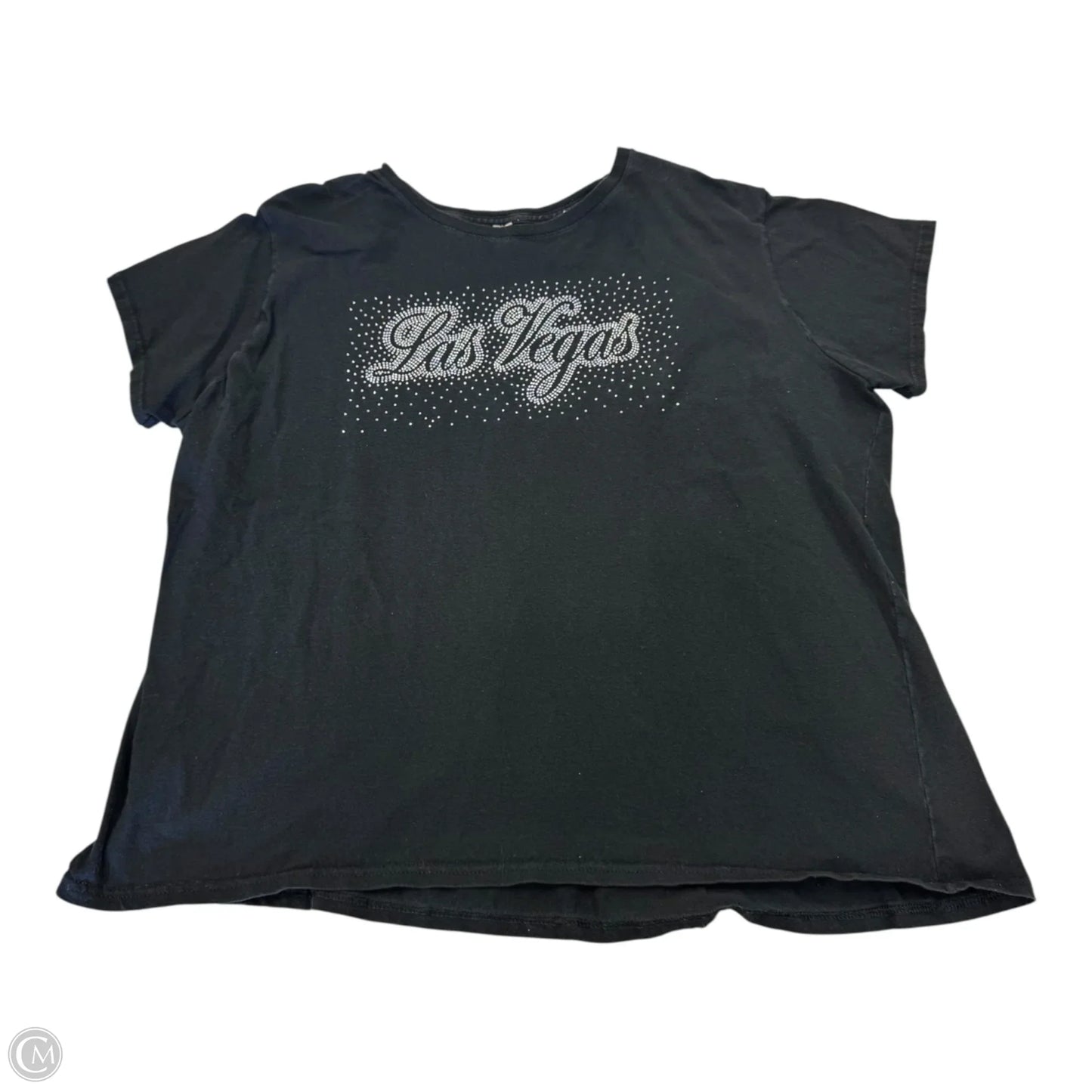 Top Short Sleeve Basic By Clothes Mentor In Black, Size: L