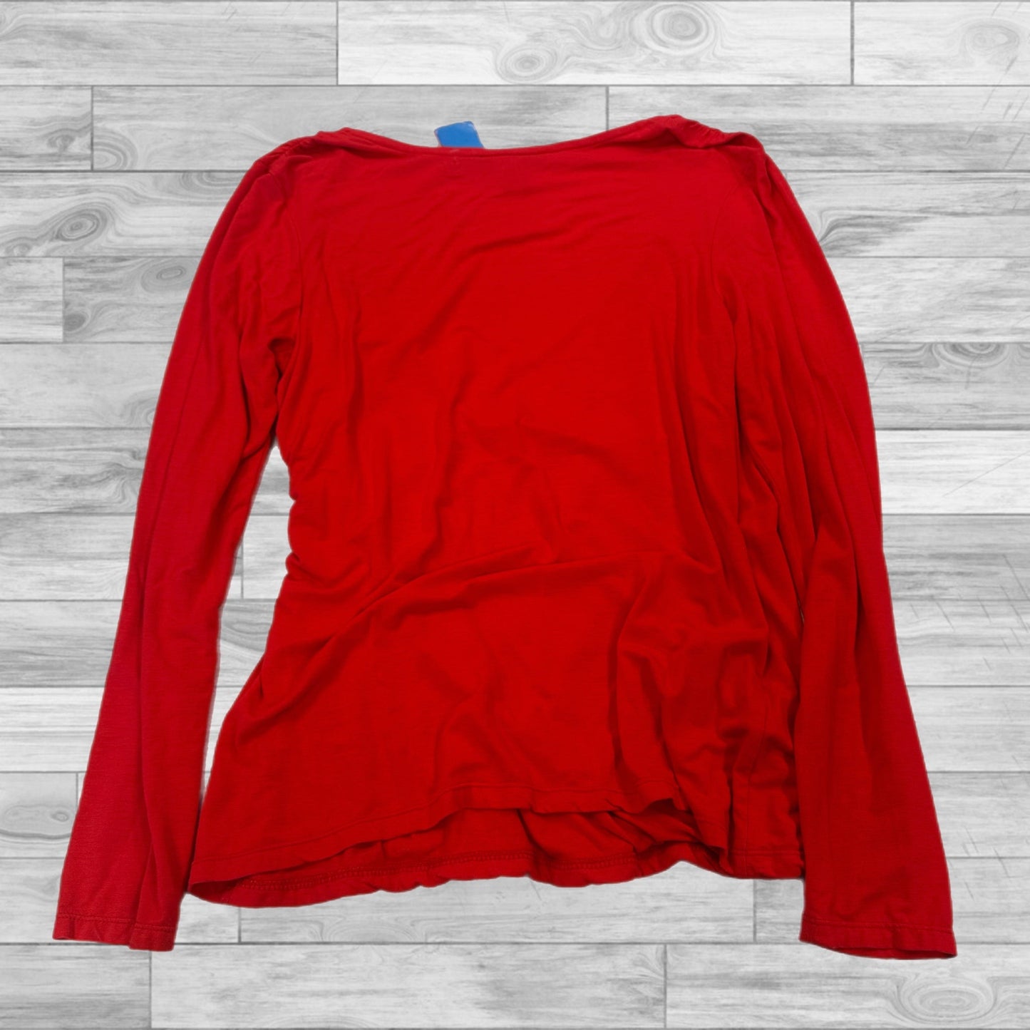 Top Long Sleeve By Inc In Red, Size: L