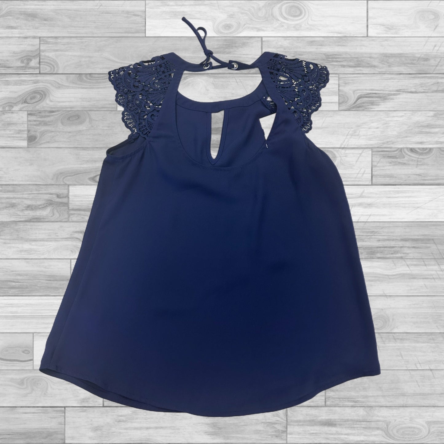 Top Sleeveless By Express In Navy, Size: Xs