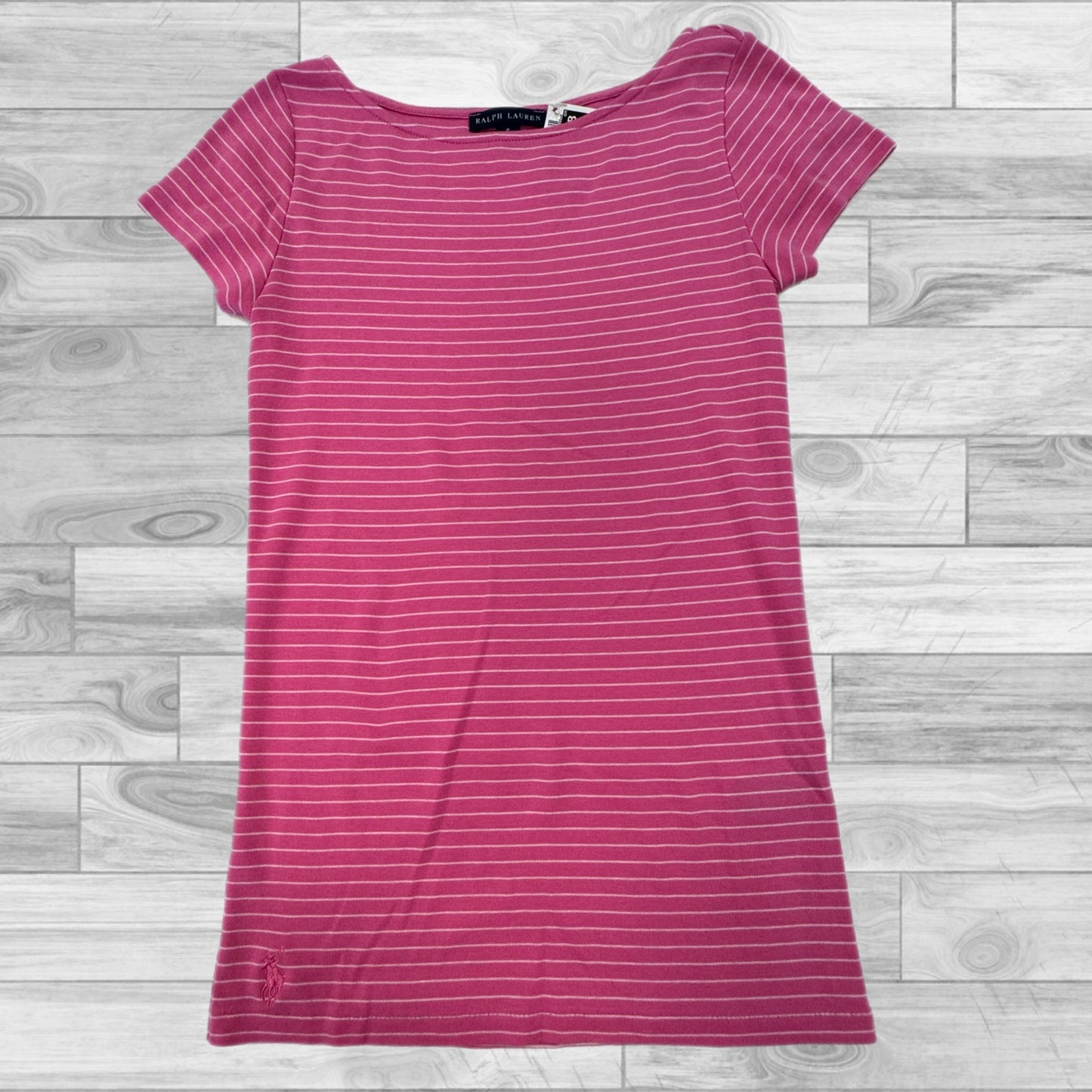 Pink Top Short Sleeve Ralph Lauren, Size Petite   Small