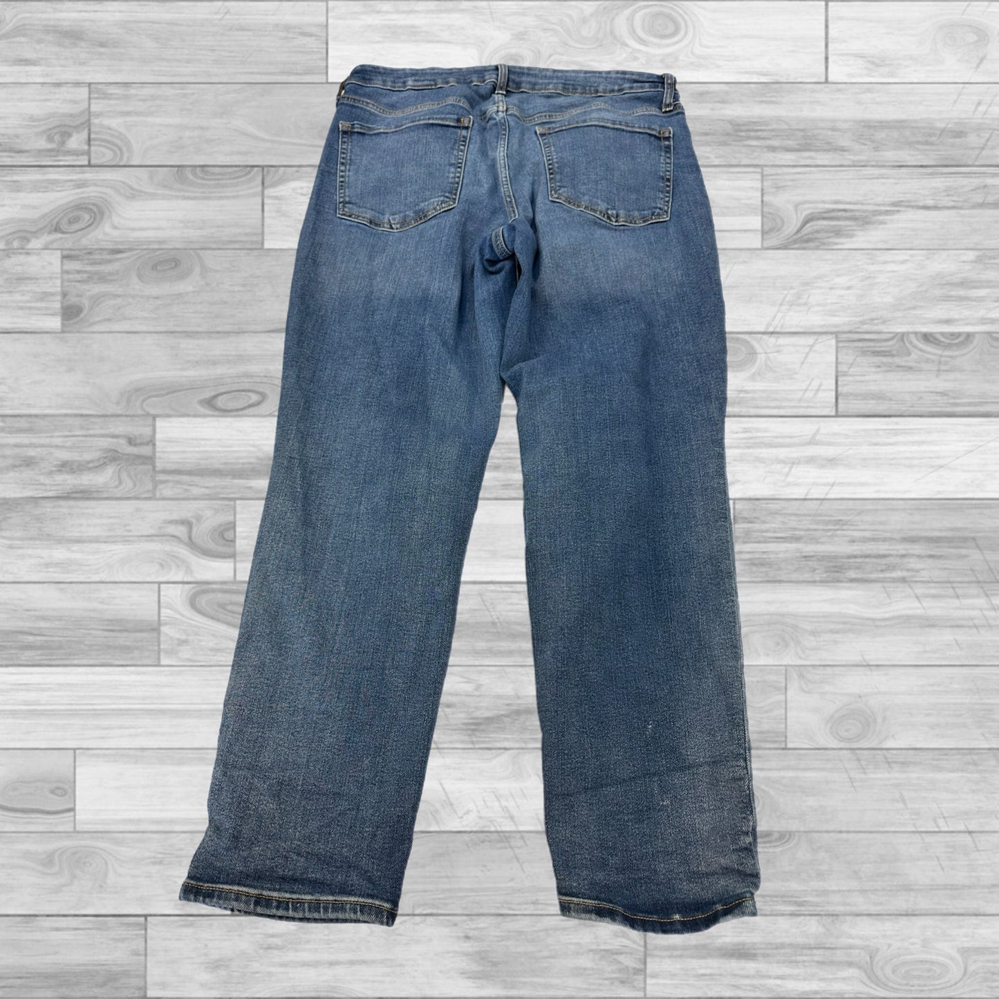 Jeans Straight By Old Navy In Blue Denim, Size: 16