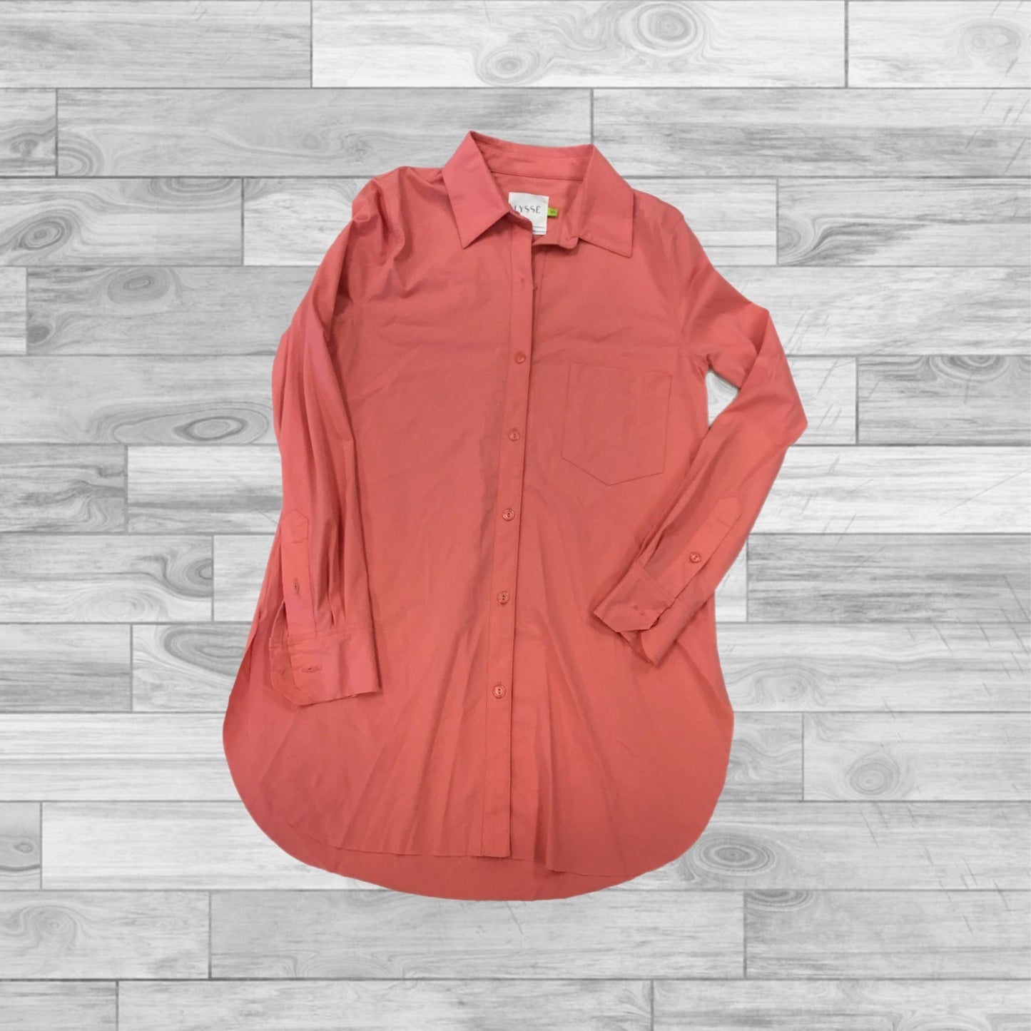 Top Long Sleeve By Lysse In Orange, Size: Xs