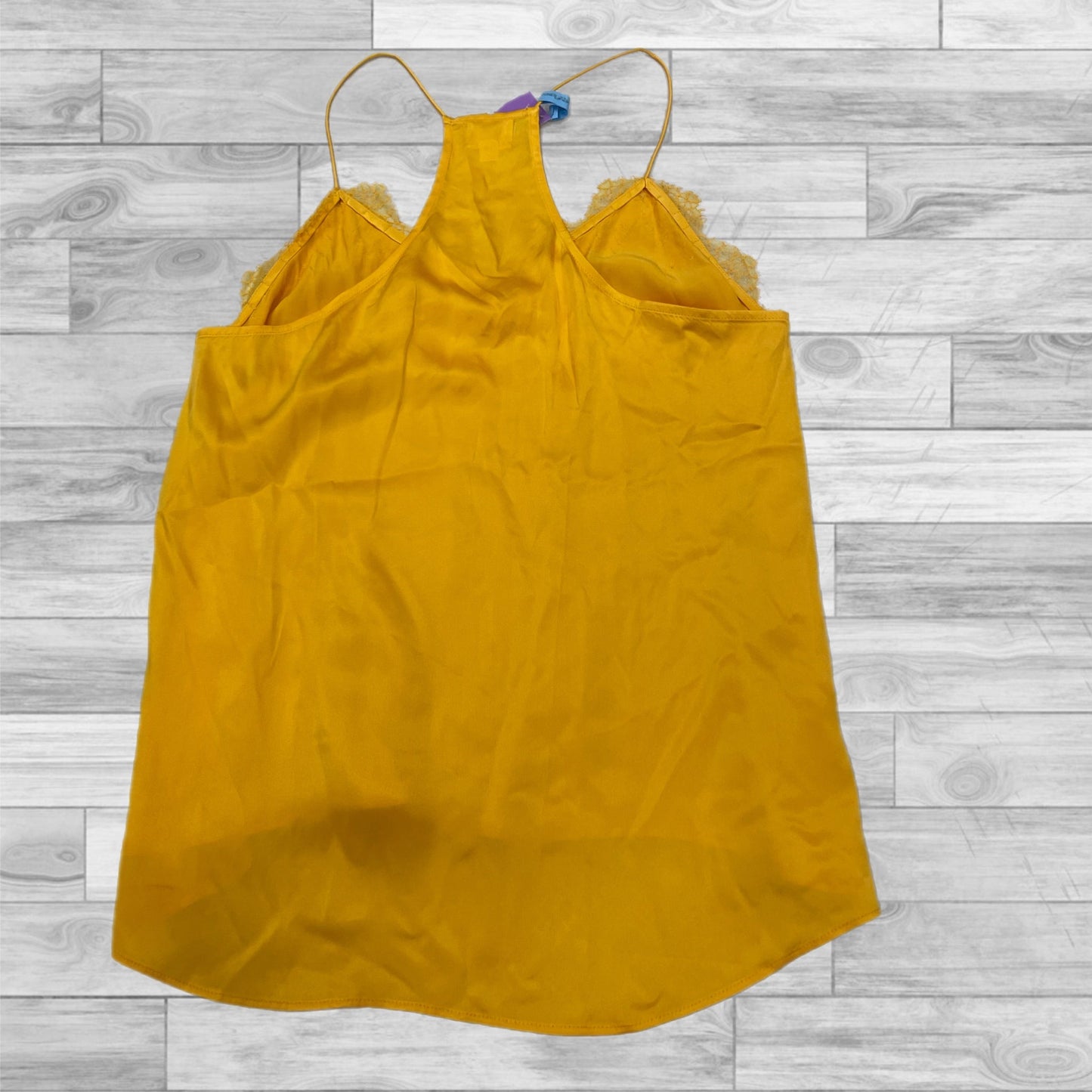 Top Sleeveless By New York And Co In Yellow, Size: L