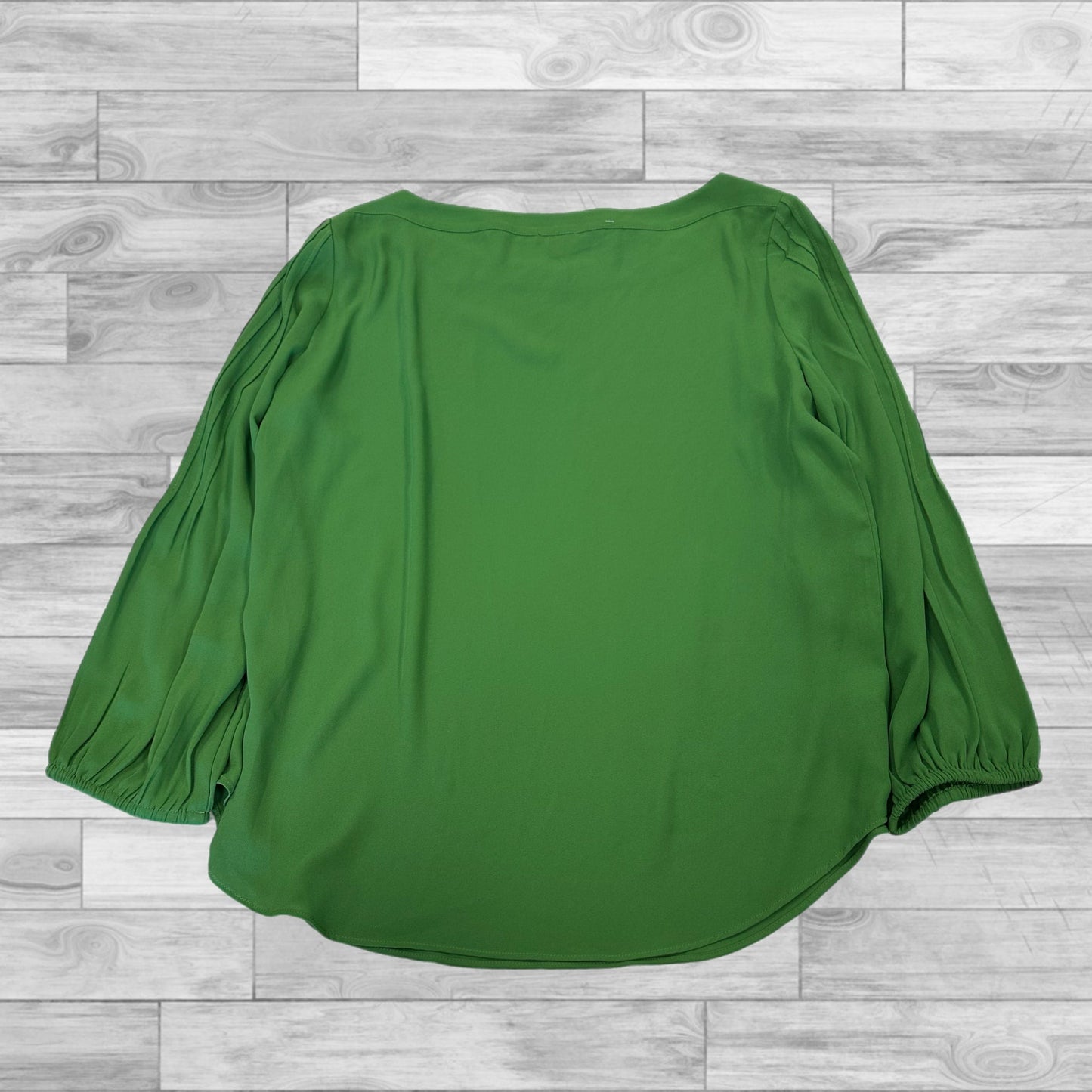 Top Long Sleeve By Ann Taylor In Green, Size: M