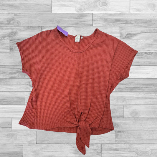 Top Short Sleeve By Paper Crane In Red, Size: S