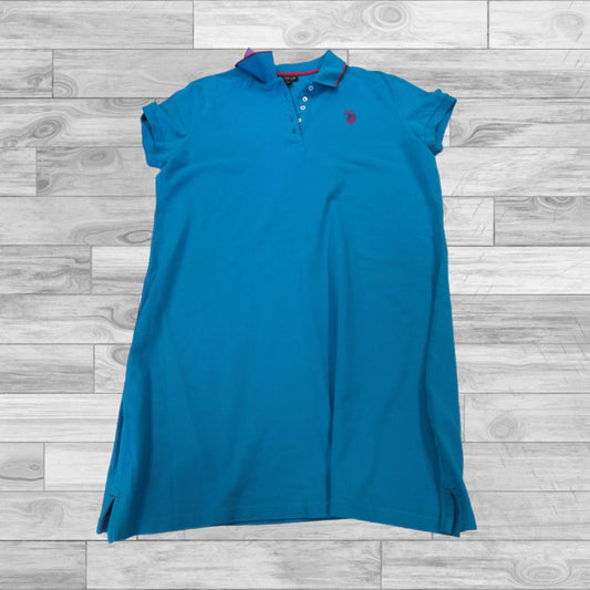 Top Short Sleeve By Us Polo Assoc In Blue, Size: Xxl