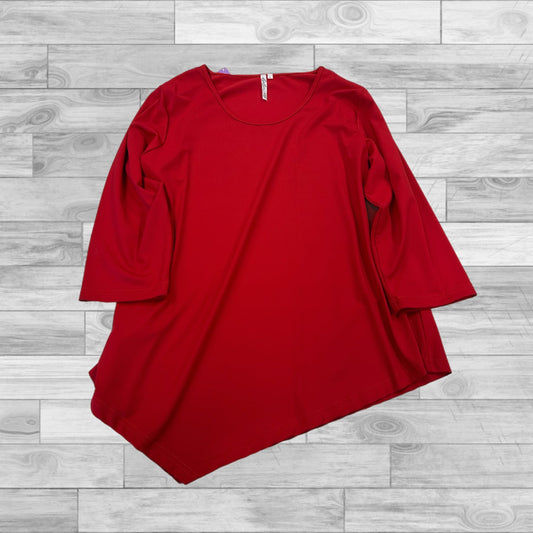 Top 3/4 Sleeve By Clothes Mentor In Red, Size: L