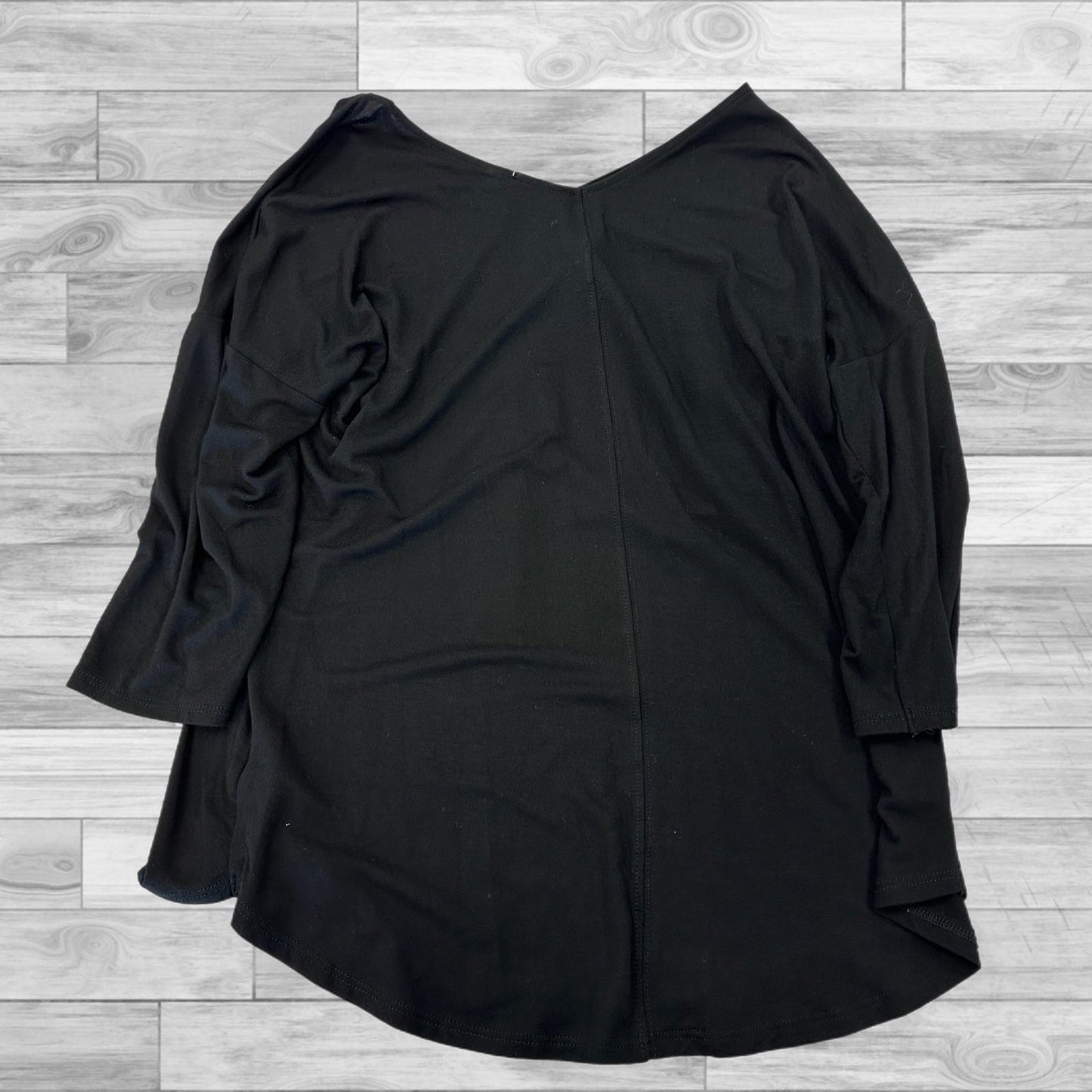 Top 3/4 Sleeve By Elie Tahari In Black, Size: M