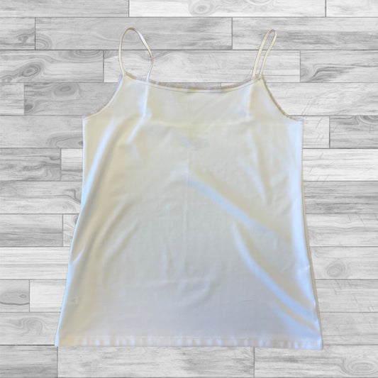 Top Sleeveless Basic By Ann Taylor In White, Size: L