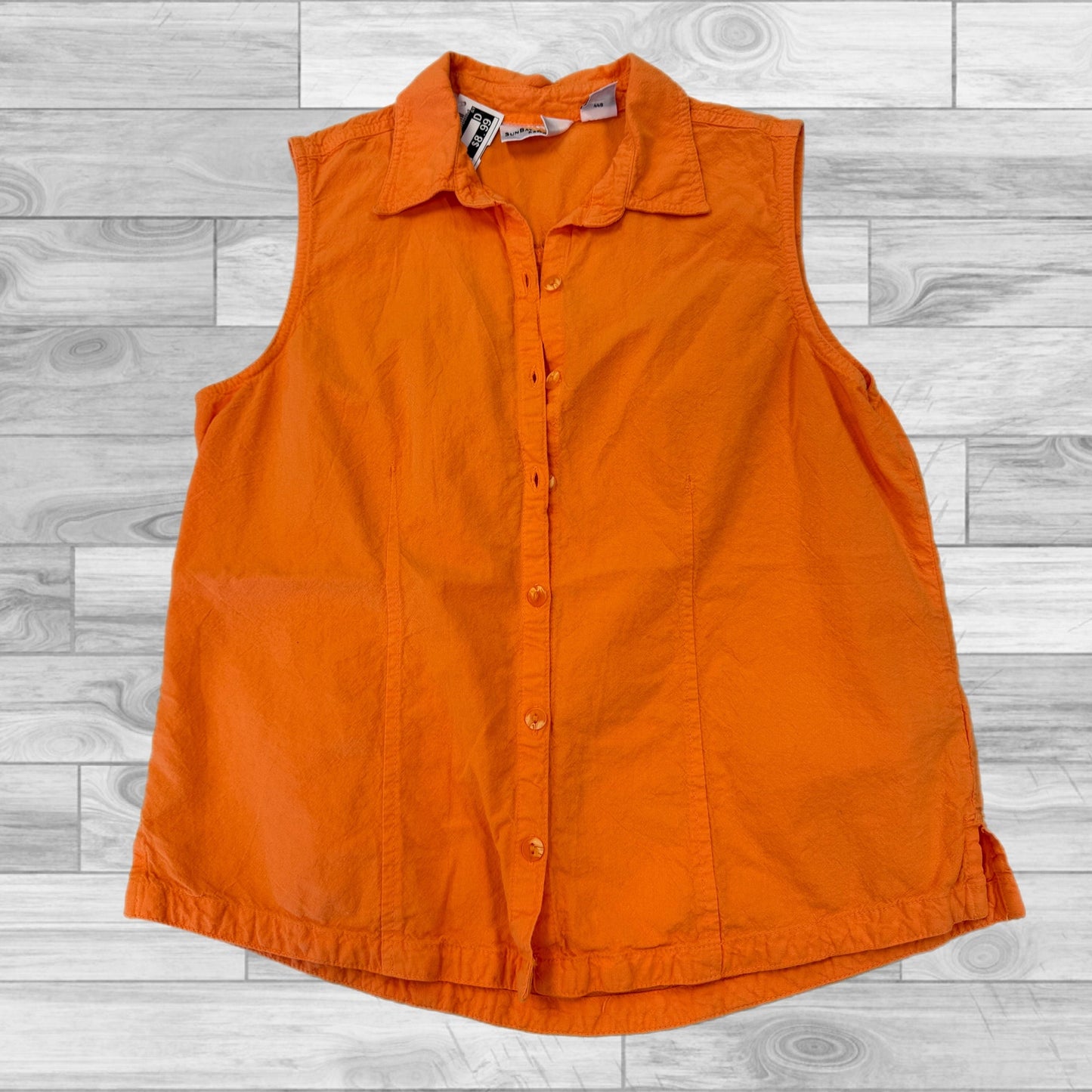 Orange Top Sleeveless Clothes Mentor, Size Petite  M