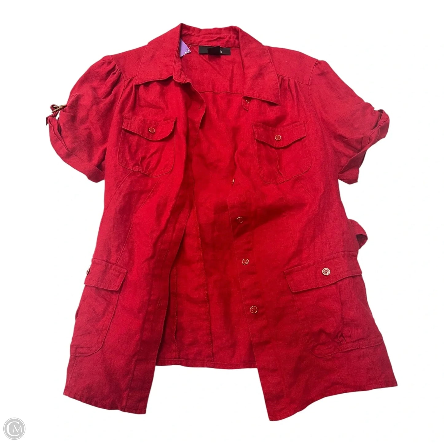 Top Short Sleeve By Style And Company In Red, Size: 12petite