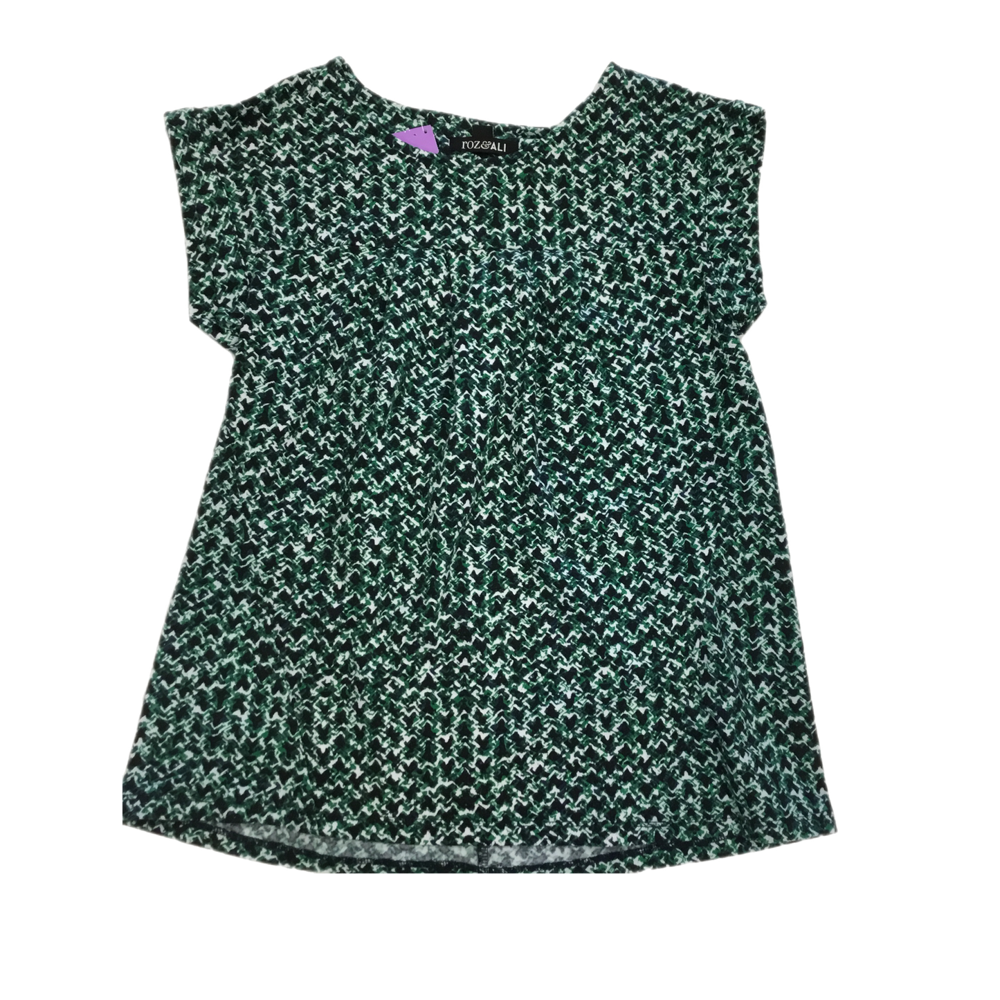 Top Short Sleeve By Roz And Ali In Green, Size: Xs