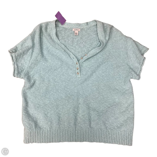 Top Short Sleeve By L.l. Bean In Blue, Size: Petite   Xl