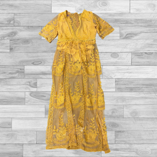 Dress Casual Maxi By Clothes Mentor In Yellow, Size: L