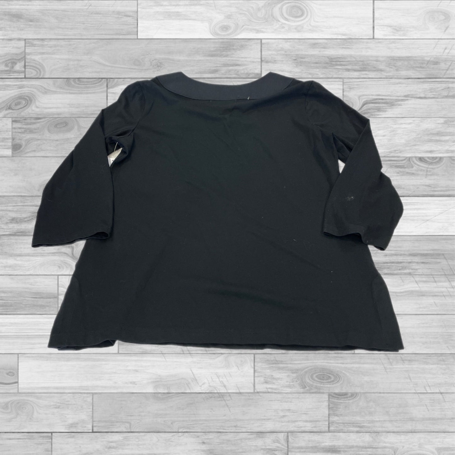 Top 3/4 Sleeve By Lauren By Ralph Lauren In Black, Size: Petite  Medium