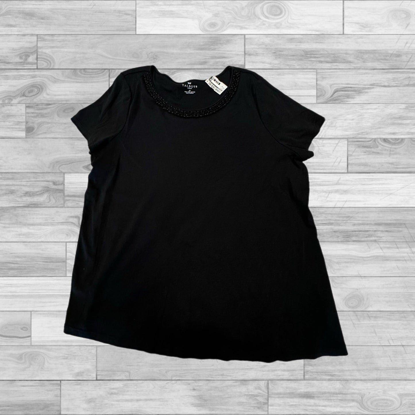 Black Top Short Sleeve Talbots, Size 3x