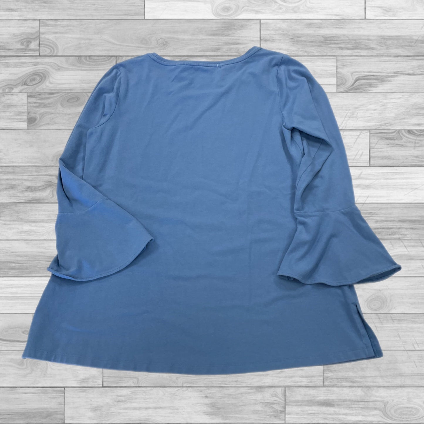 Top Long Sleeve By Isaac Mizrahi Live Qvc In Blue, Size: S