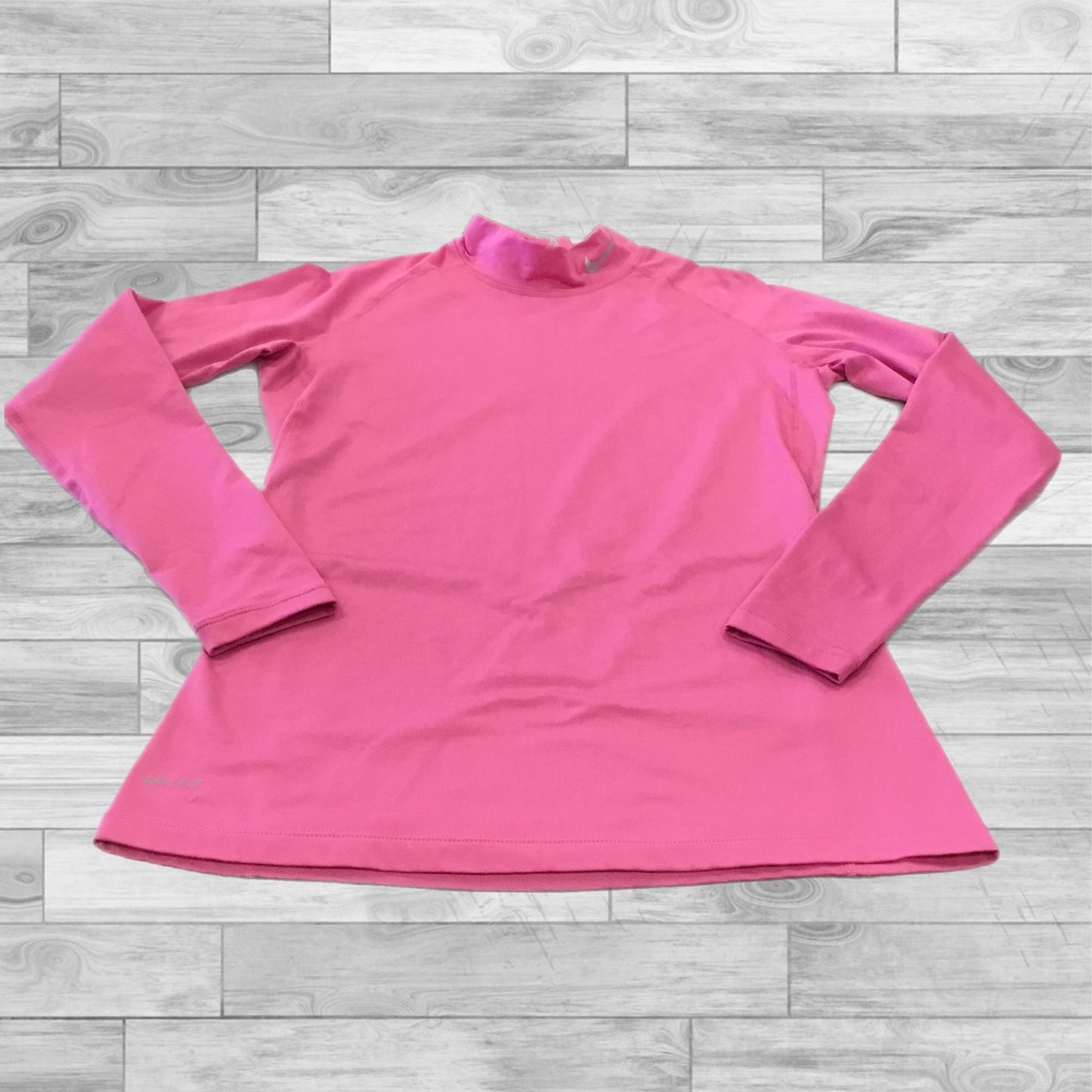 Athletic Top Long Sleeve Crewneck By Nike Apparel In Pink, Size: L