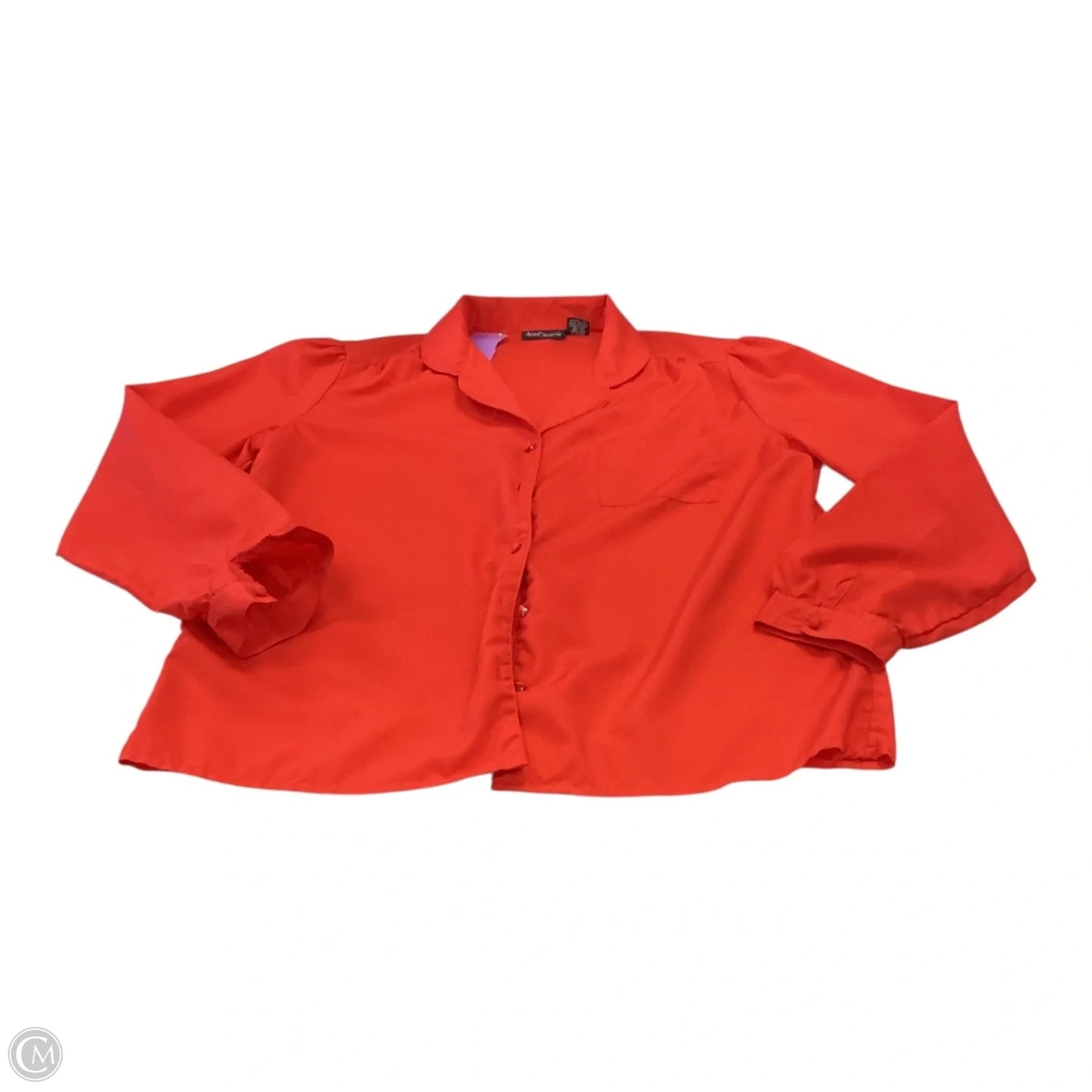Top Long Sleeve By Clothes Mentor In Red, Size: 14
