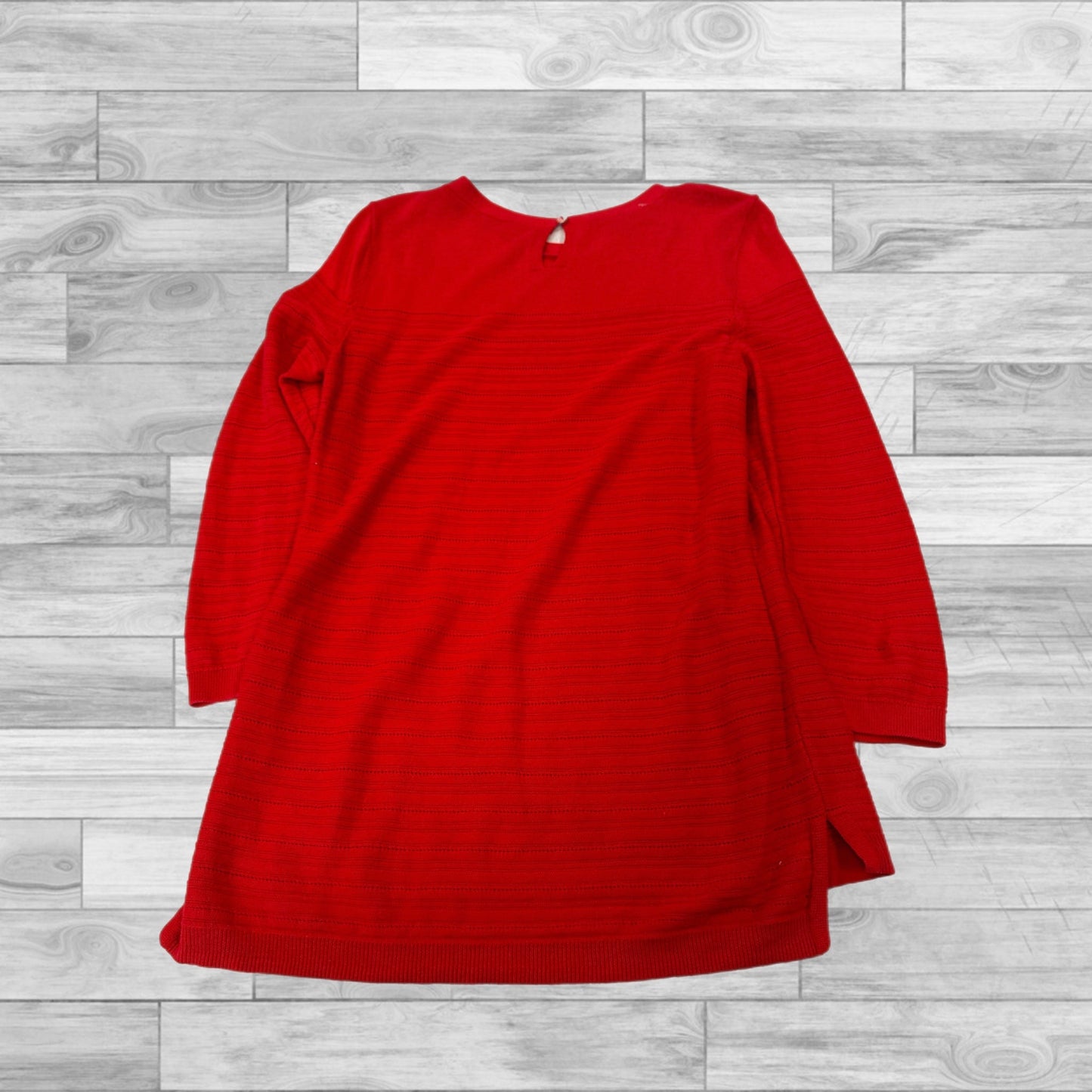 Top Long Sleeve By Talbots In Red, Size: S