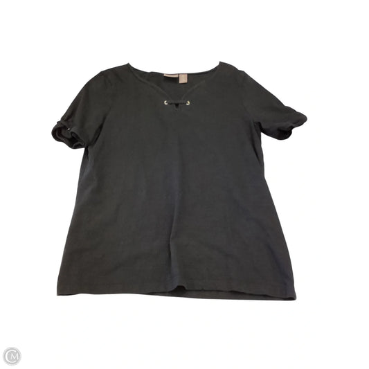 Top Short Sleeve By Chicos In Black, Size: 0