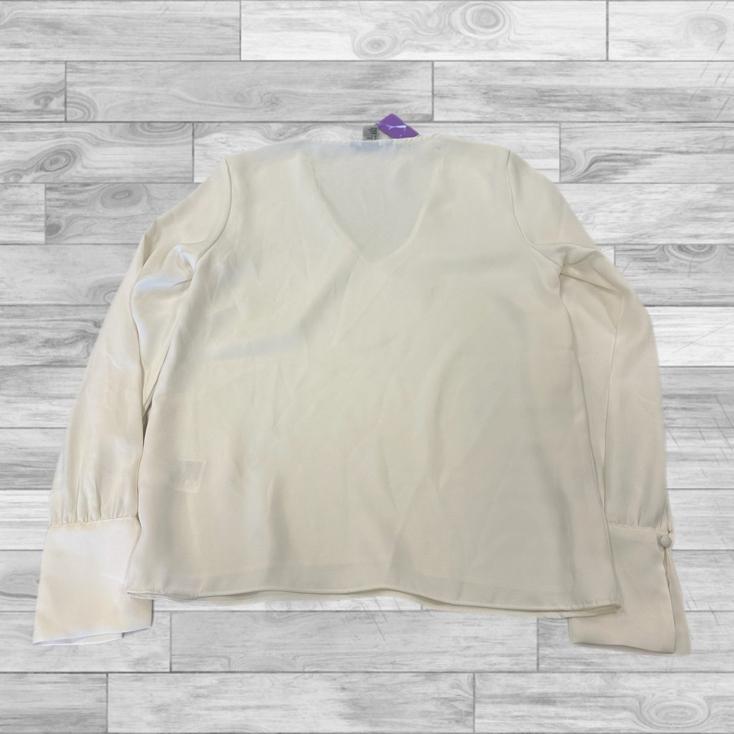 Top Long Sleeve By H&m In Cream, Size: 4