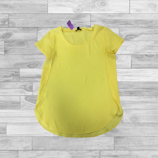 Top Short Sleeve By Ann Taylor In Yellow, Size: Xs