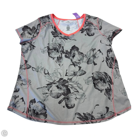 Athletic Top Short Sleeve By St Johns Bay In Grey, Size: Xxl