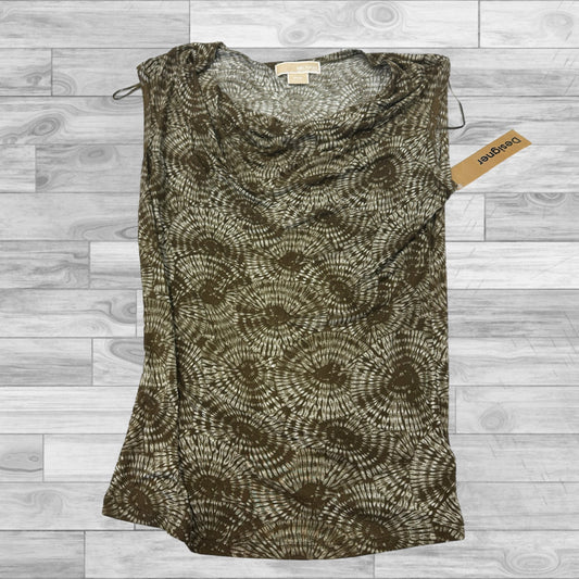 Green Top Sleeveless Michael By Michael Kors, Size S