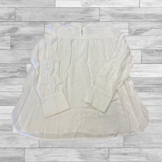 Top Long Sleeve By Loft In White, Size: S