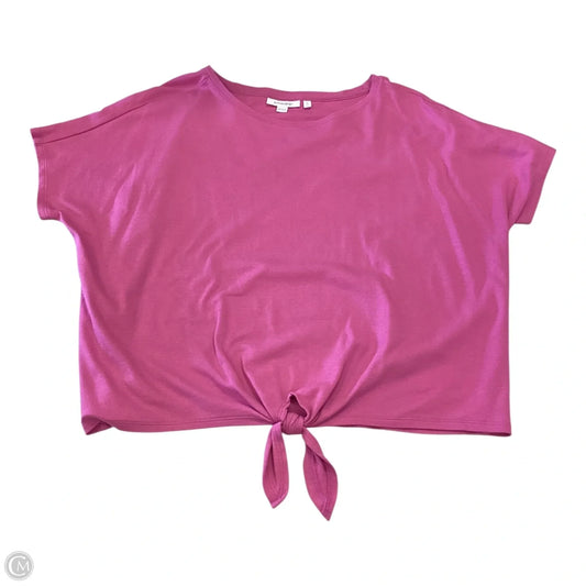 Top Short Sleeve By Chicos In Pink, Size: 0