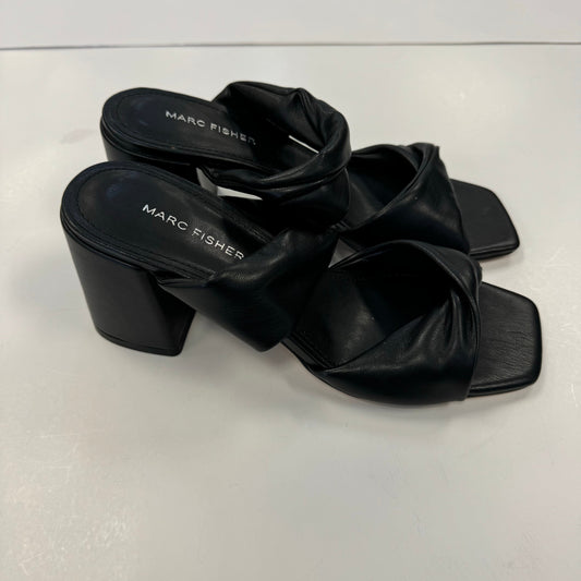 Black Shoes Heels Block Marc Fisher, Size 8.5