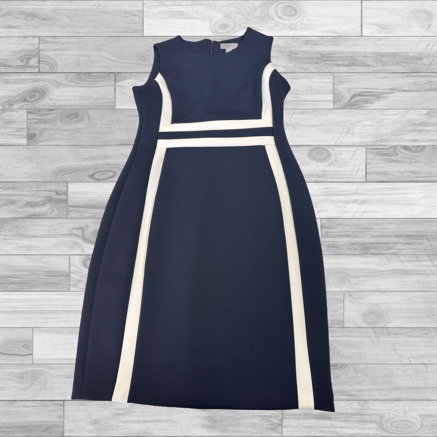 Blue & White Dress Casual Short Calvin Klein, Size 8