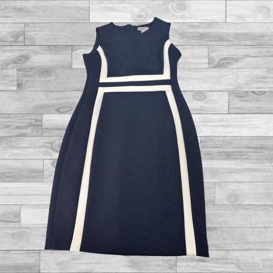 Blue & White Dress Casual Short Calvin Klein, Size 8