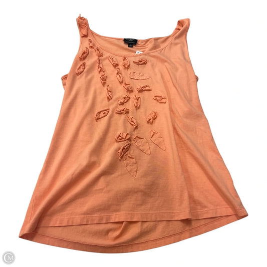 Top Sleeveless By Talbots In Orange, Size: M