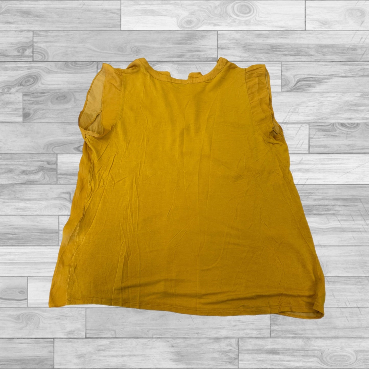Yellow Top Short Sleeve Loft, Size Xl