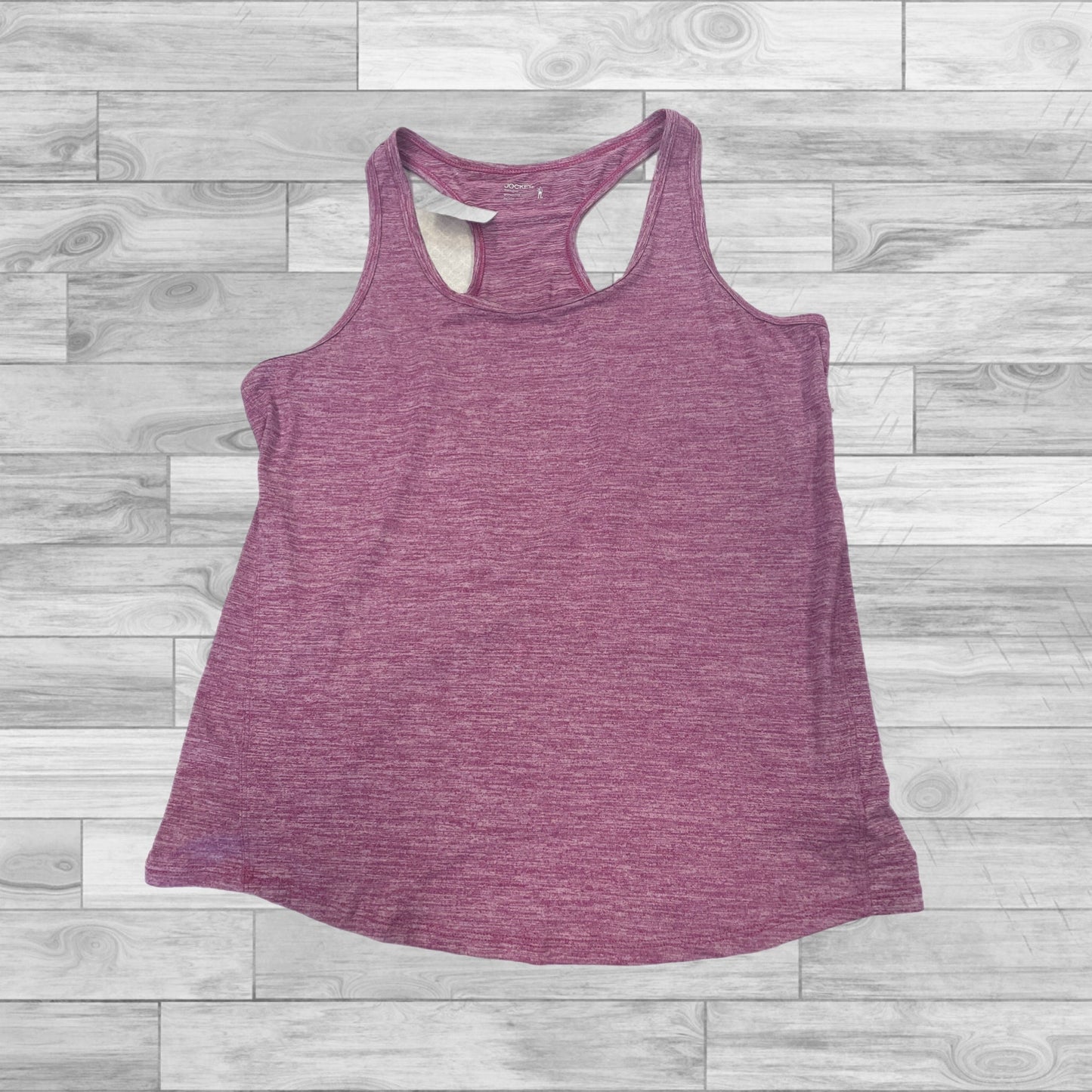 Athletic Tank Top By Jockey In Pink & Purple, Size: L