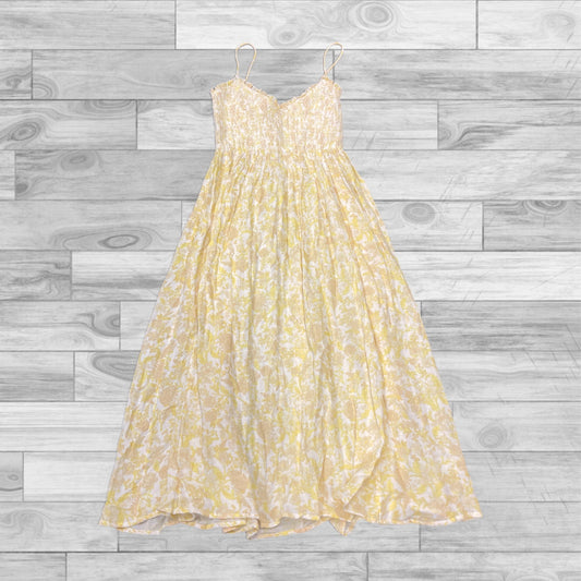 Dress Casual Maxi By Free People In Yellow, Size: Xl