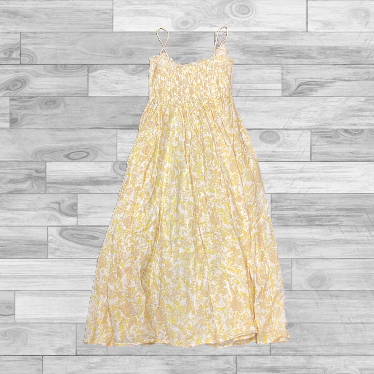 Dress Casual Maxi By Free People In Yellow, Size: Xl