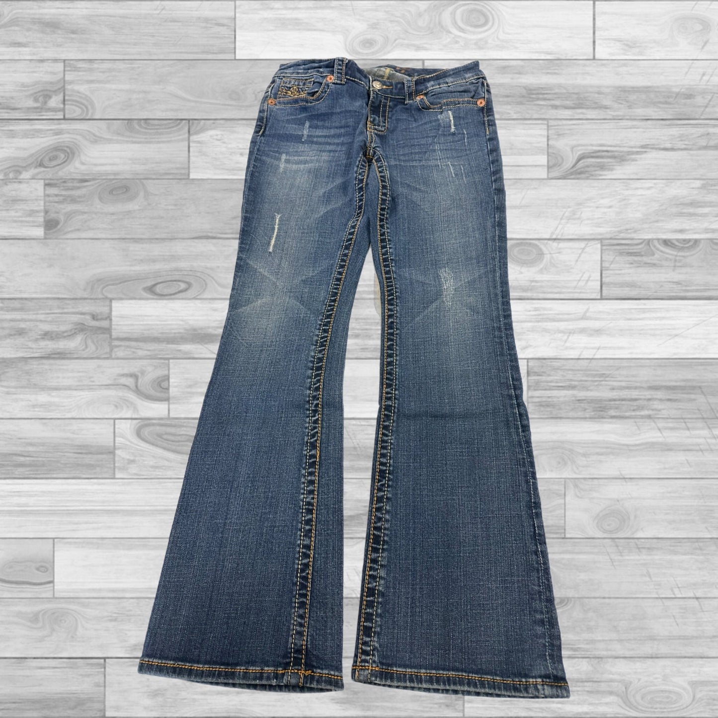 Jeans Boot Cut By Seven 7 In Blue Denim, Size: 8