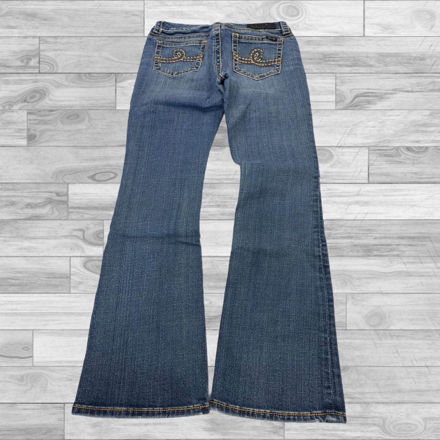 Jeans Boot Cut By Seven 7 In Blue Denim, Size: 8