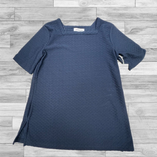 Top Short Sleeve By Liz Claiborne In Navy, Size: Xs