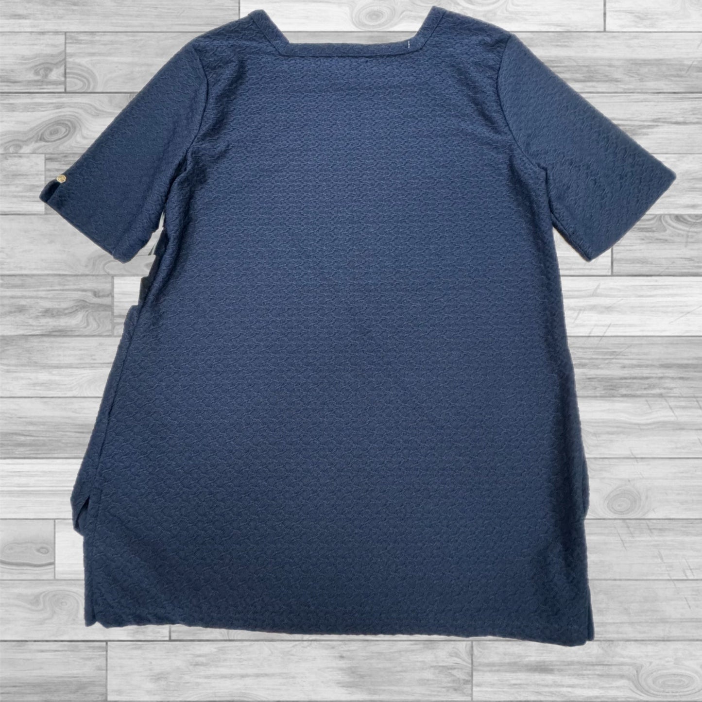 Top Short Sleeve By Liz Claiborne In Navy, Size: Xs