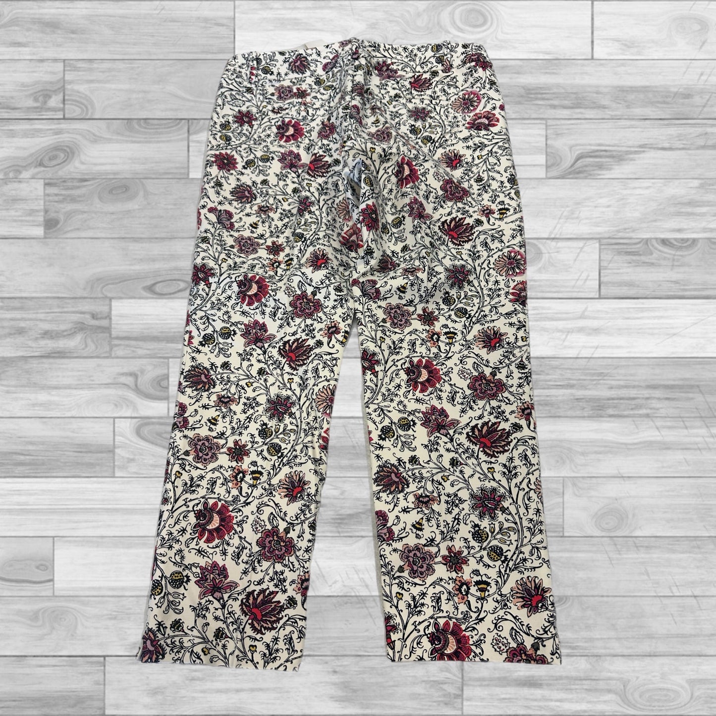 Pants Cropped By Loft In Multi-colored, Size: 8