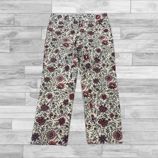 Pants Cropped By Loft In Multi-colored, Size: 8