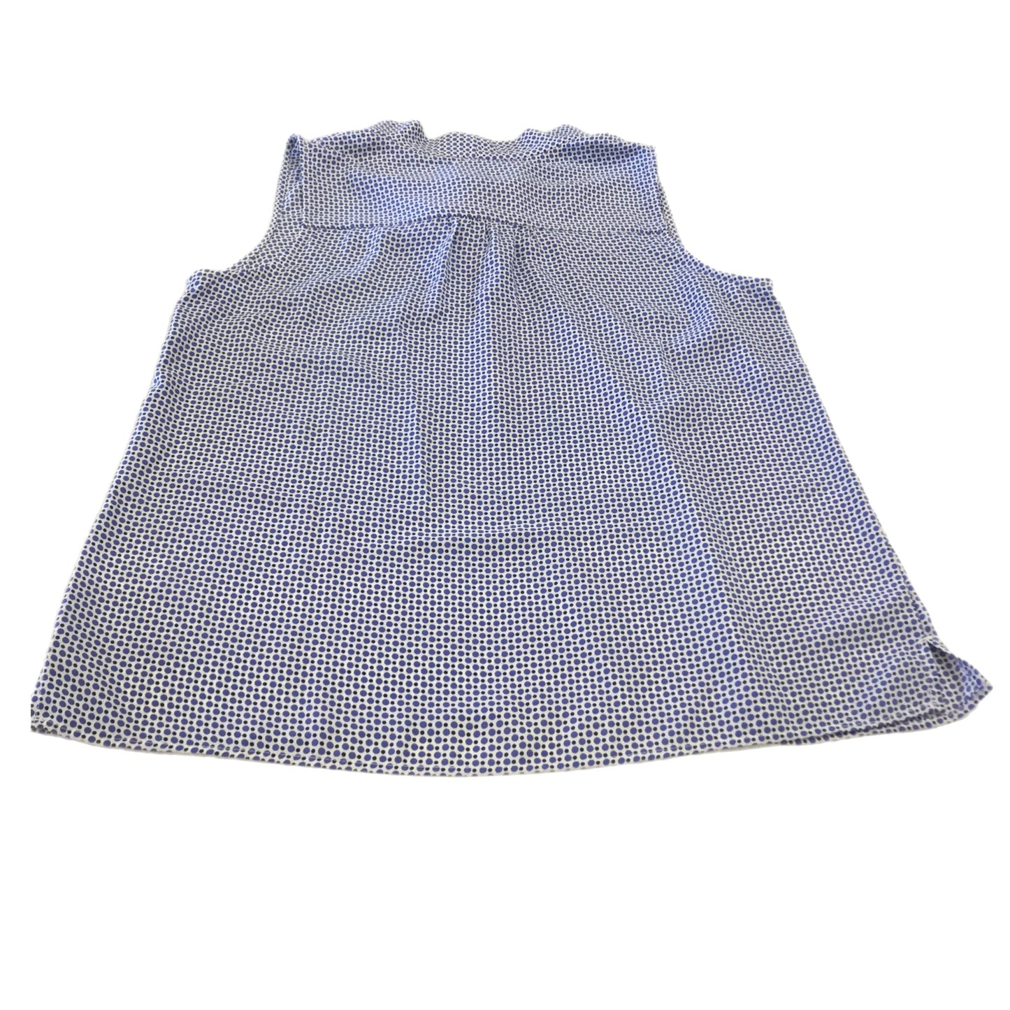 Top Sleeveless By Talbots In Blue & White, Size: Mp