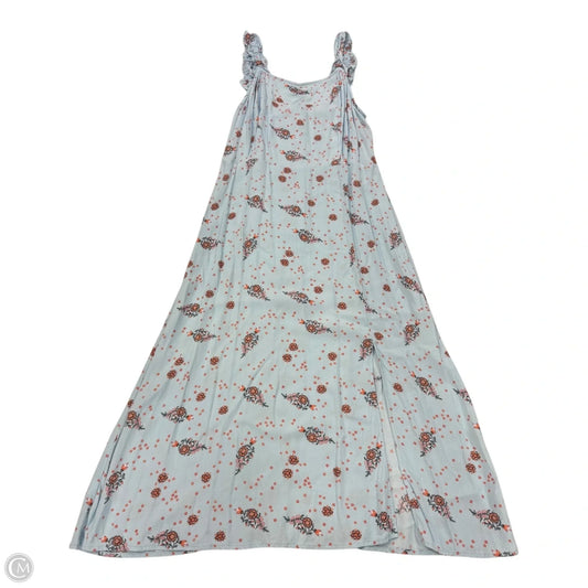 Dress Casual Midi By Loft In Blue & Orange, Size: 2