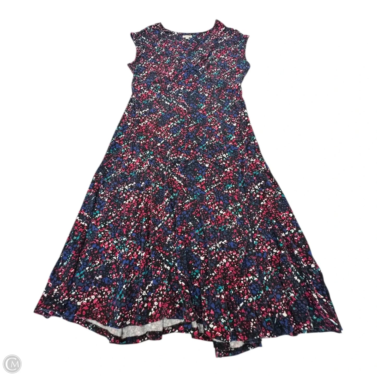 Dress Casual Midi By Talbots In Floral Print, Size: M