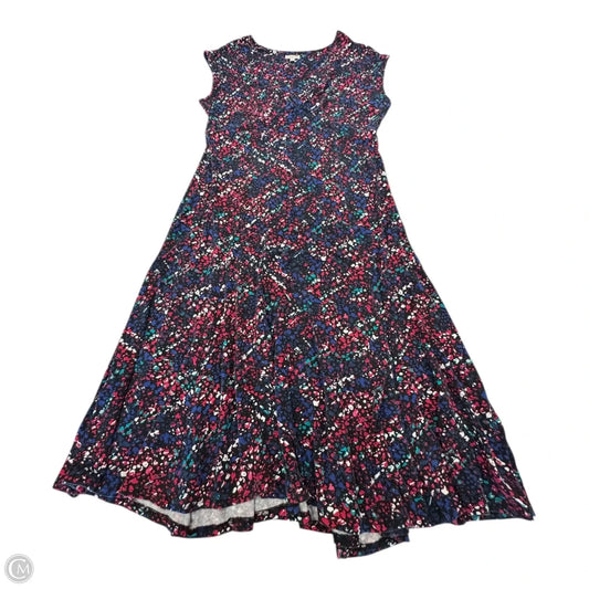 Dress Casual Midi By Talbots In Floral Print, Size: M